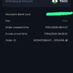 GoPlay app withdrawal screen showing bank transfer option and withdrawal amount field